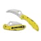 Spyderco 2024 Spyderco Tasman Salt 2 Lightweight Yellow H1 Serrated SPY-C106SYL2 - alternate 1